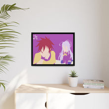 Load image into Gallery viewer, Sora and Shiro Canvas Framed Art Print
