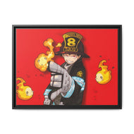 Fire Force Shinra Kusakabe Canvas Framed Art Print