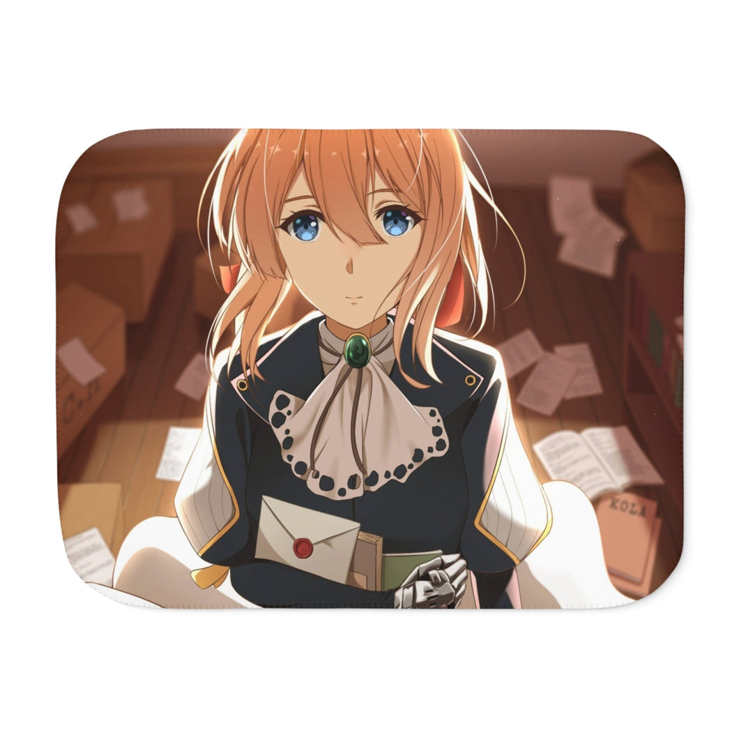Violet Evergarden Sherpa Blanket