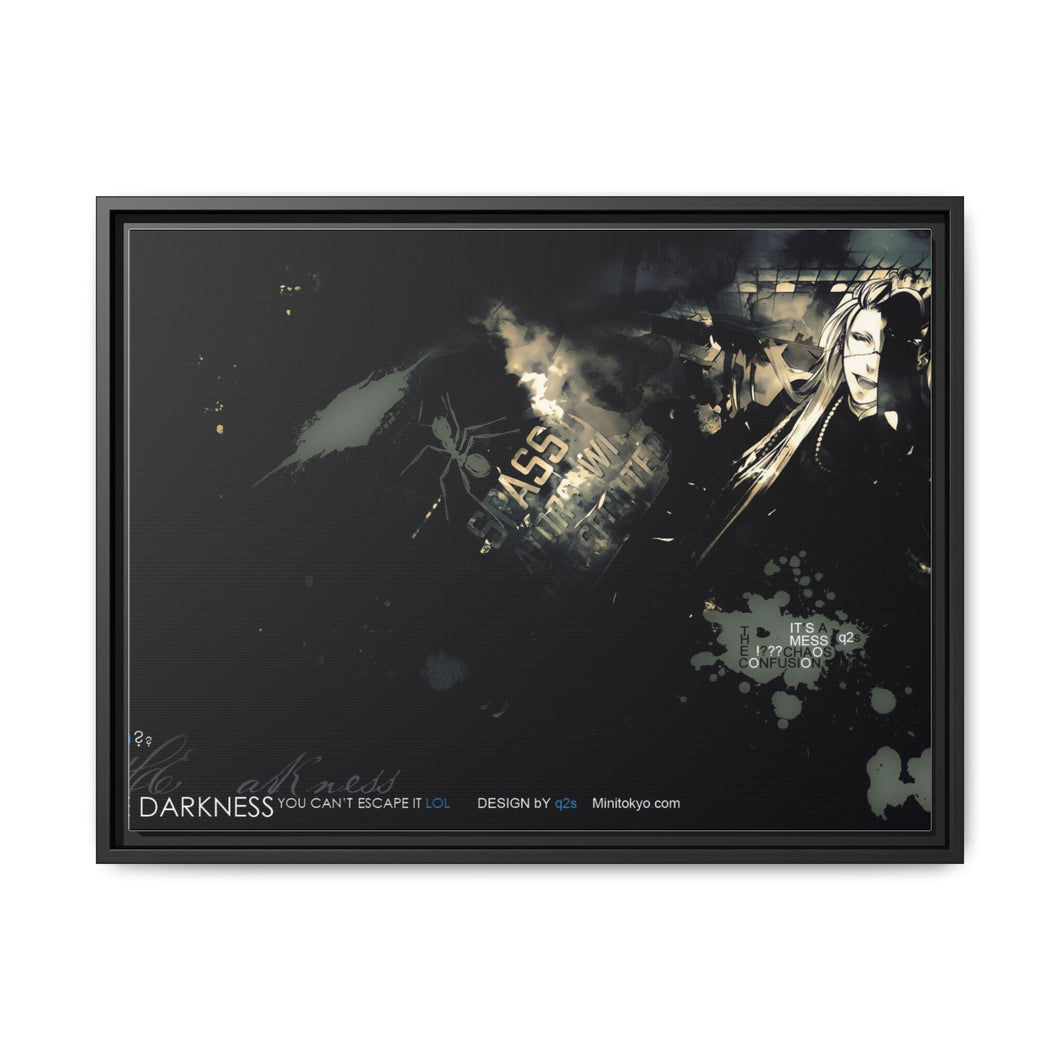 Anime Black Butlerr Canvas Framed Art Print