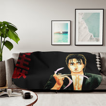 Load image into Gallery viewer, Shinichi Izumi And migi Sherpa Blanket
