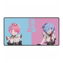 Load image into Gallery viewer, Re:Zero Rem and Ram Mouse Pad (Desk Mat)
