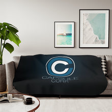 Load image into Gallery viewer, Capsule Corporation Sherpa Blanket
