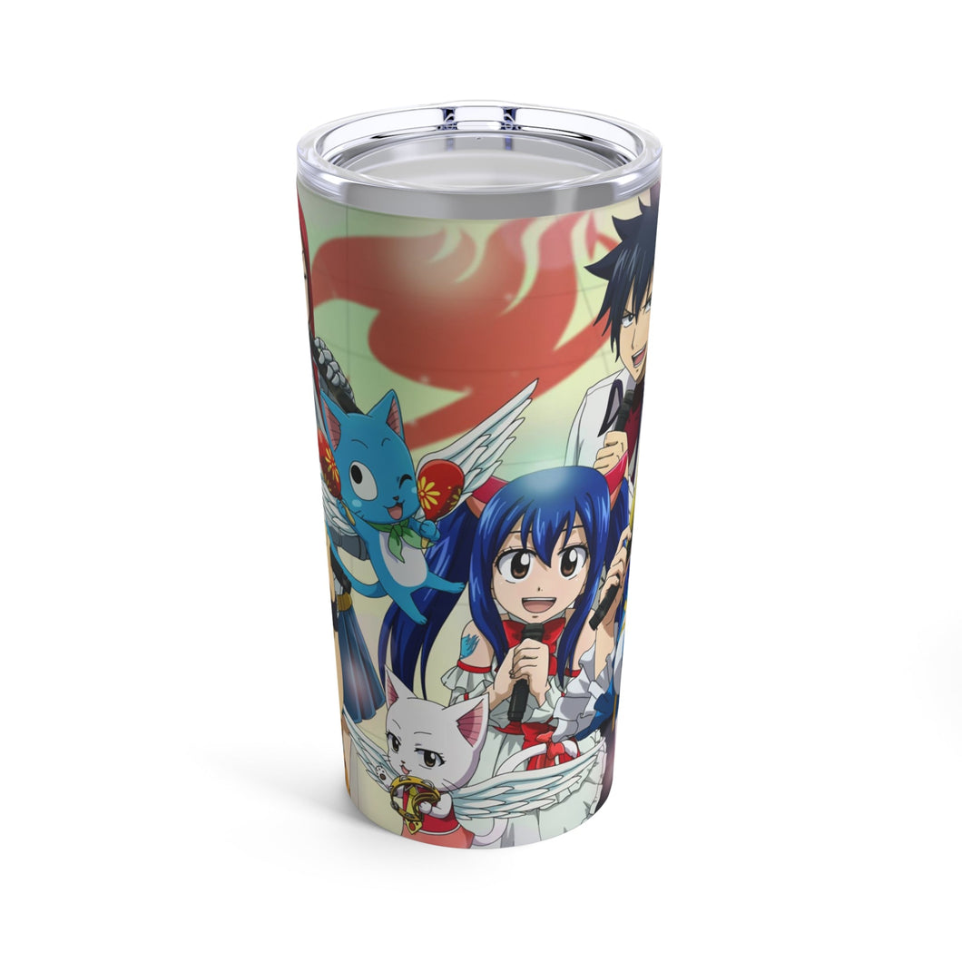 Fairy Tail Natsu Dragneel, Erza Scarlet, Gray Fullbuster, Lucy Heartfilia, Happy Tumbler 20oz