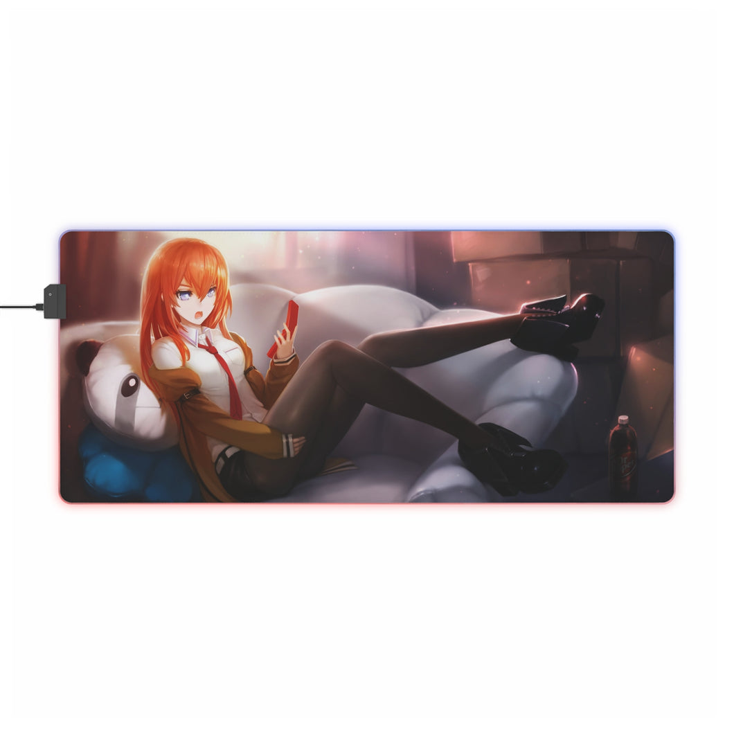 Makise Kurisu RGB LED Mouse Pad (Desk Mat)
