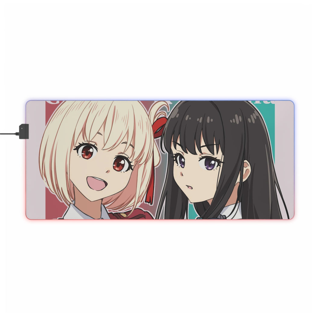 Lycoris Recoil RGB LED Mouse Pad (Desk Mat)