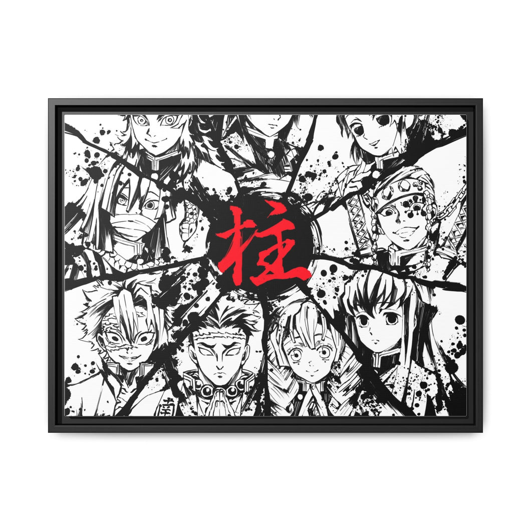 Pillars Canvas Framed Art Print
