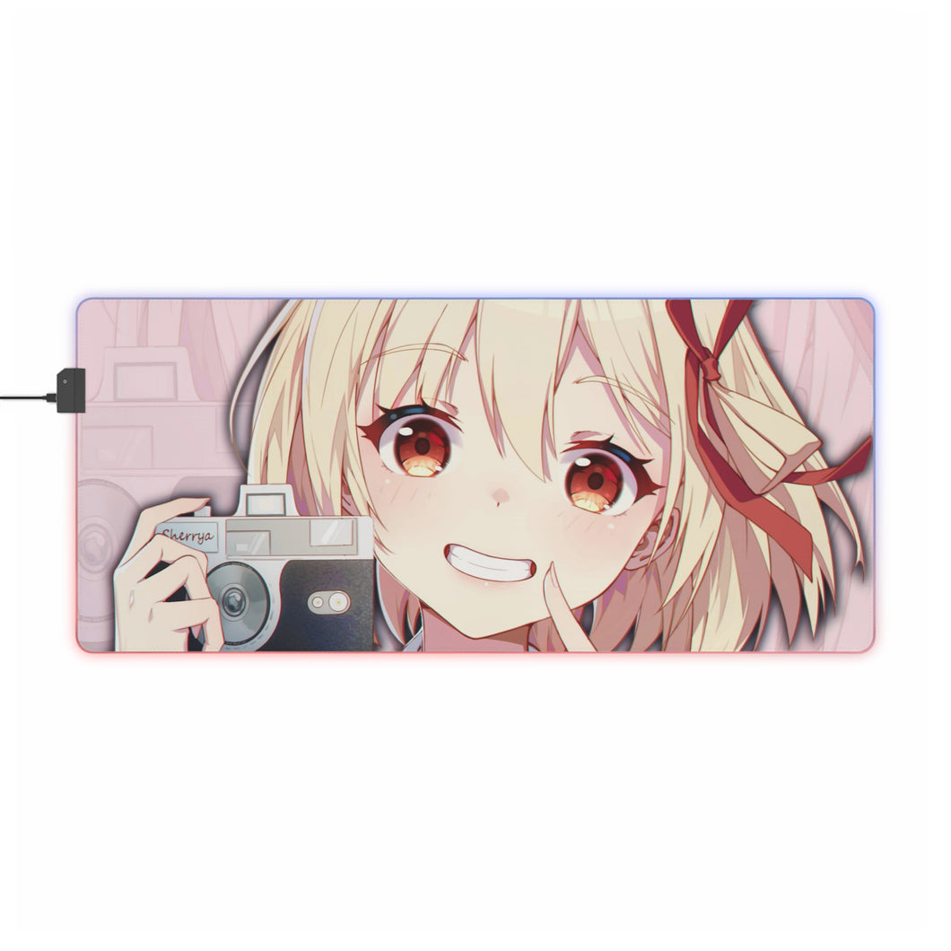 Lycoris Recoil Chisato Nishikigi RGB LED Mouse Pad (Desk Mat)