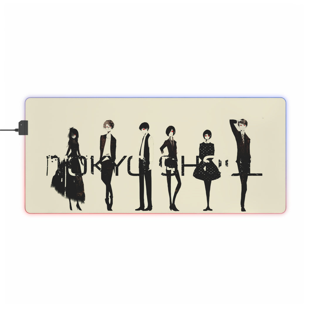 Tokyo Ghoul Ken Kaneki, Touka Kirishima, Rize Kamishiro RGB LED Mouse Pad (Desk Mat)