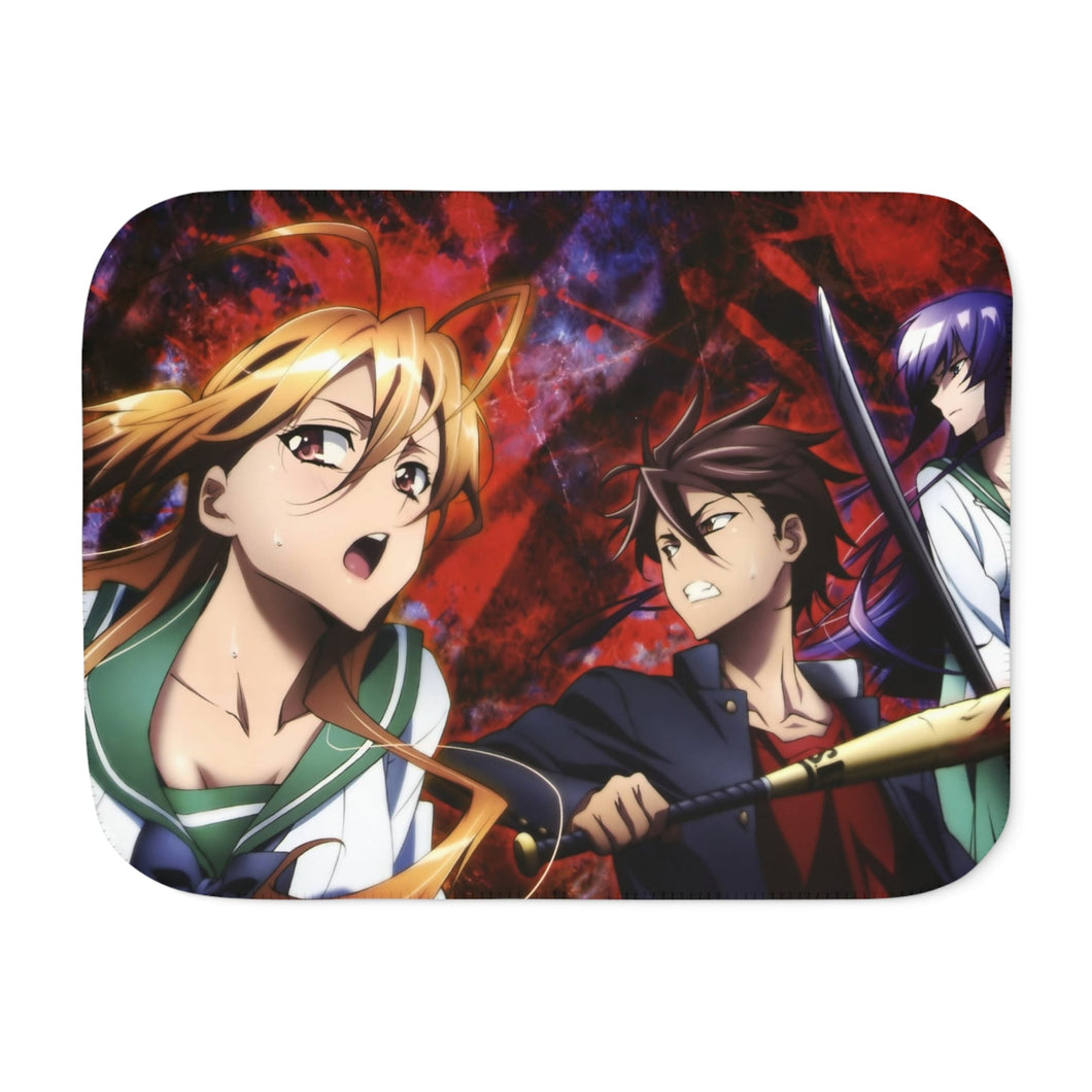 Highschool Of The Dead Sherpa Blanket