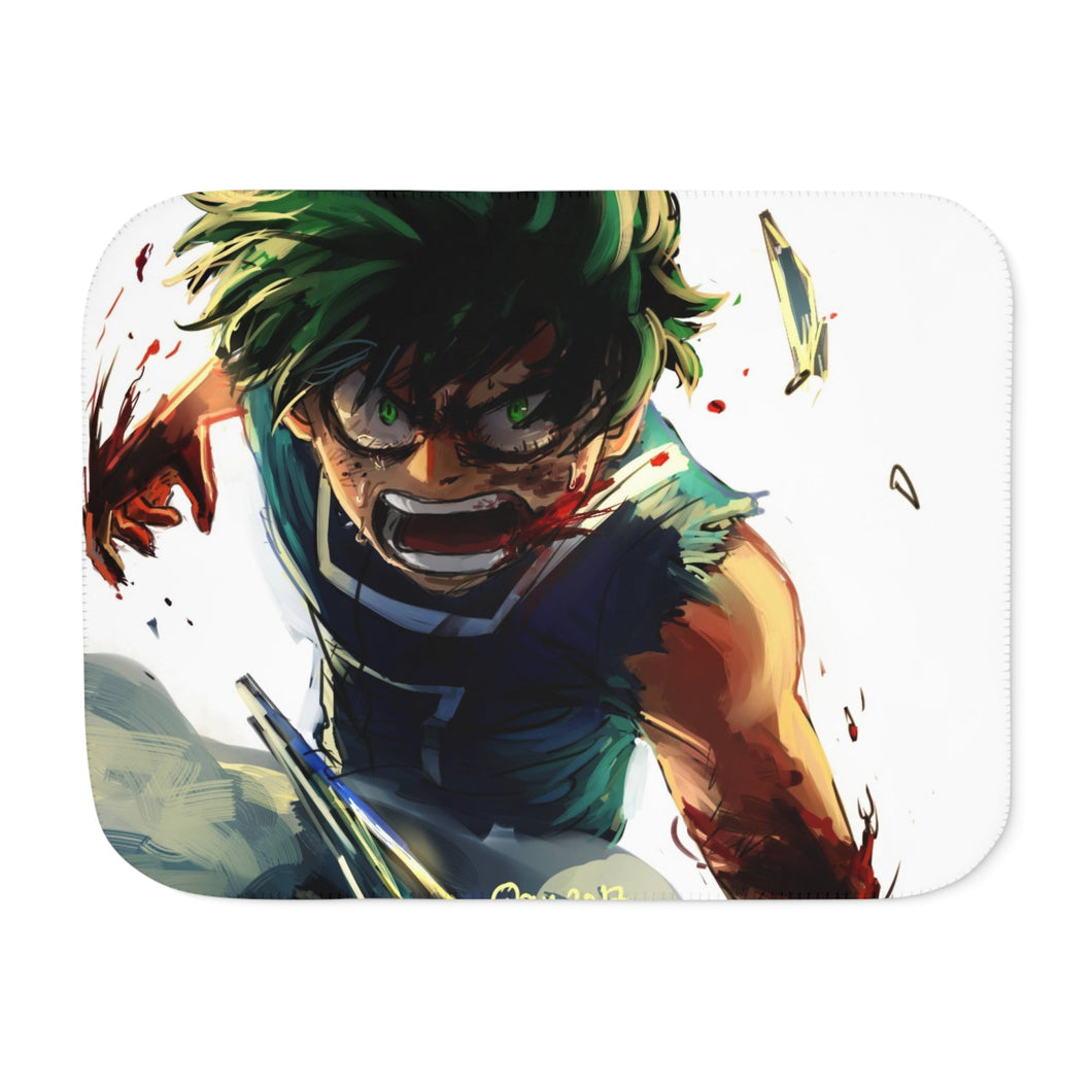 My Hero Academia Izuku Midoriya Sherpa Blanket