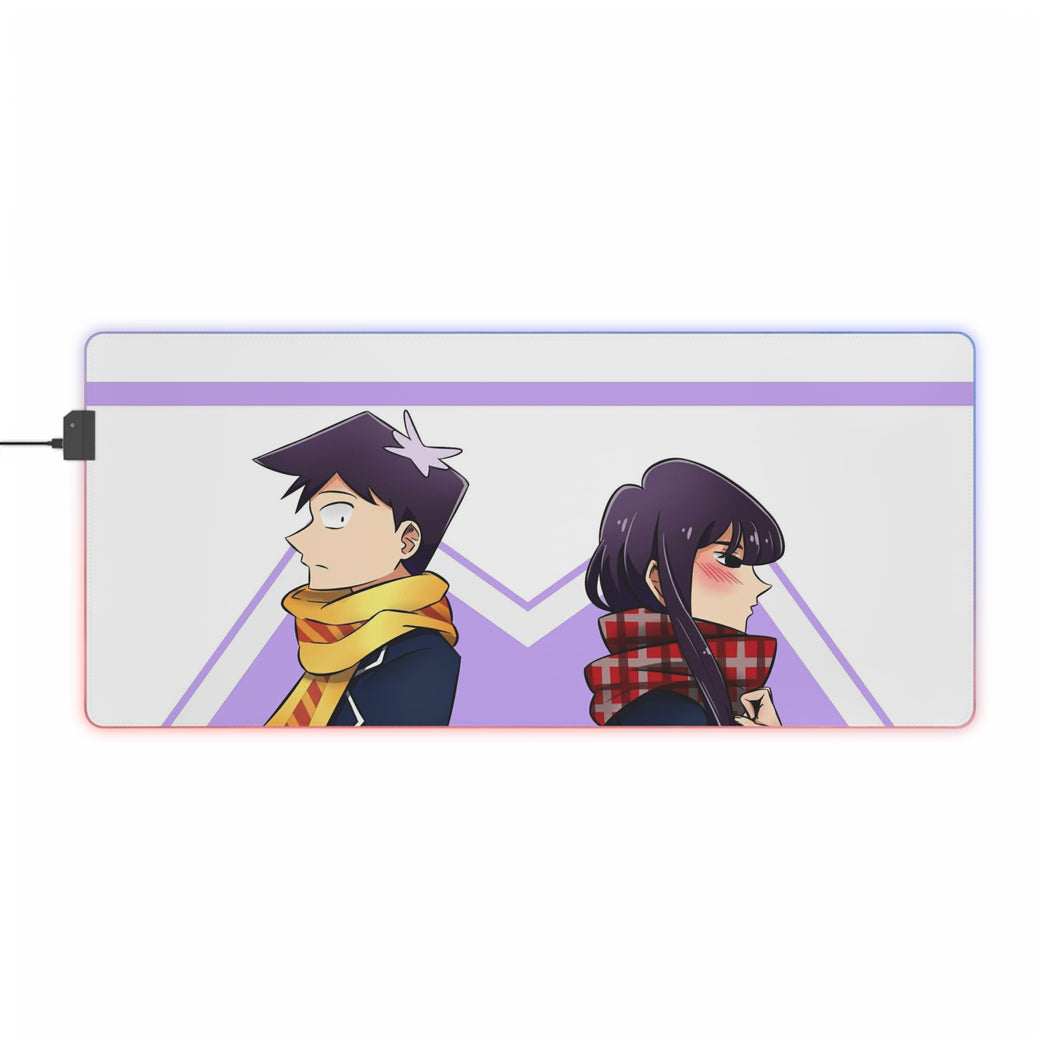 Komi Can't Communicate Komi Shouko, Tadano Hitohito RGB LED Mouse Pad (Desk Mat)