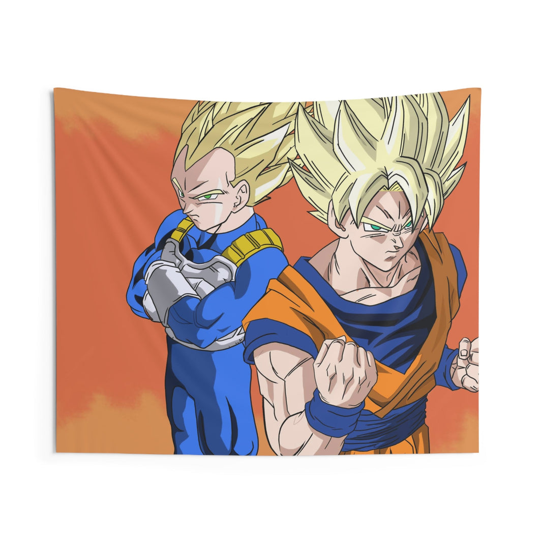 Goku - Vegeta Duo Indoor Wall Tapestry