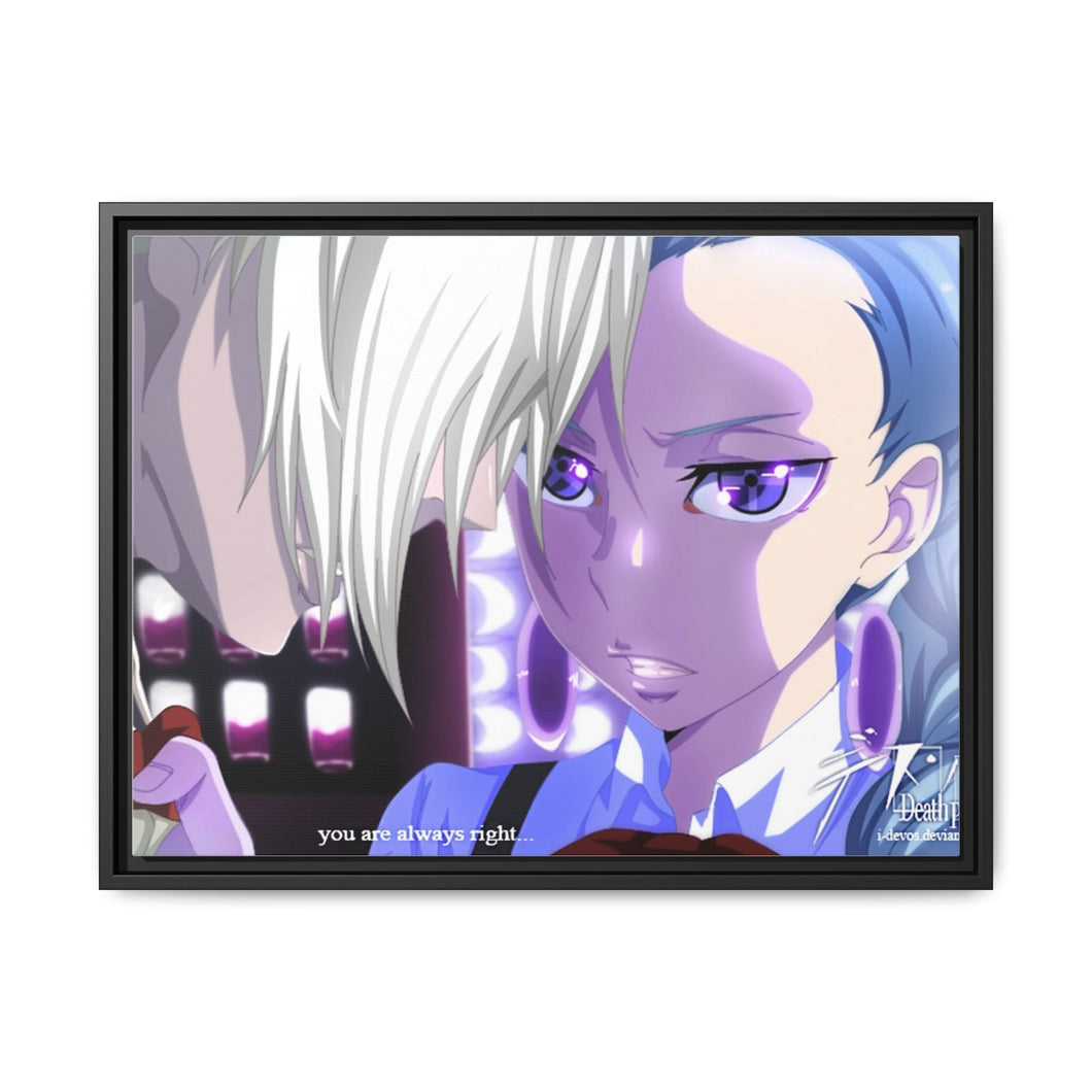 You are always right... Canvas Framed Art Print