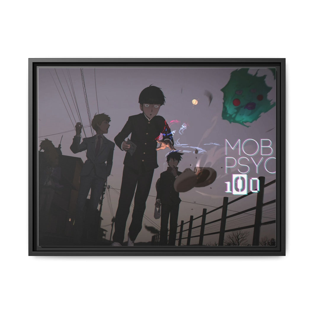 Anime Mob Psycho 100r Canvas Framed Art Print