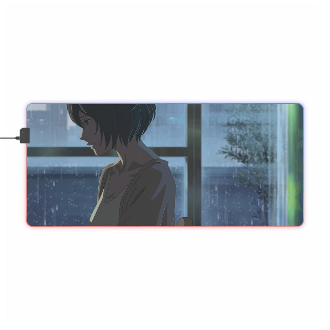 The Garden Of Words RGB LED Mouse Pad (Desk Mat)