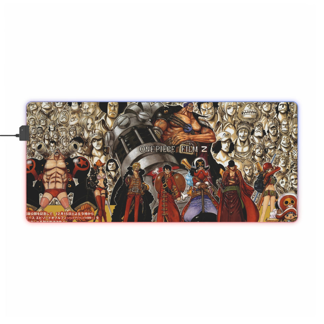 One Piece Monkey D. Luffy, Roronoa Zoro, Sanji, Nico Robin, Tony Tony Chopper RGB LED Mouse Pad (Desk Mat)
