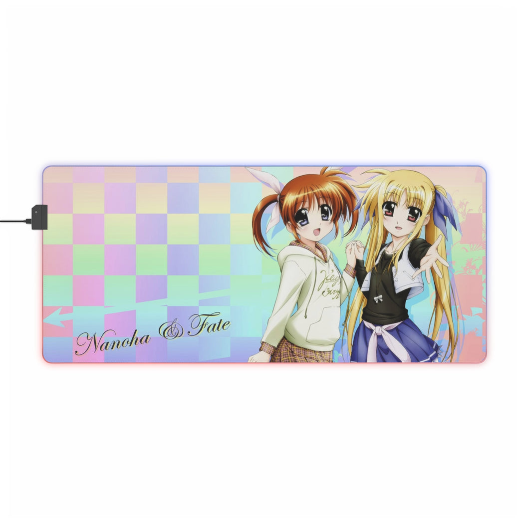 Magical Girl Lyrical Nanoha RGB LED Mouse Pad (Desk Mat)