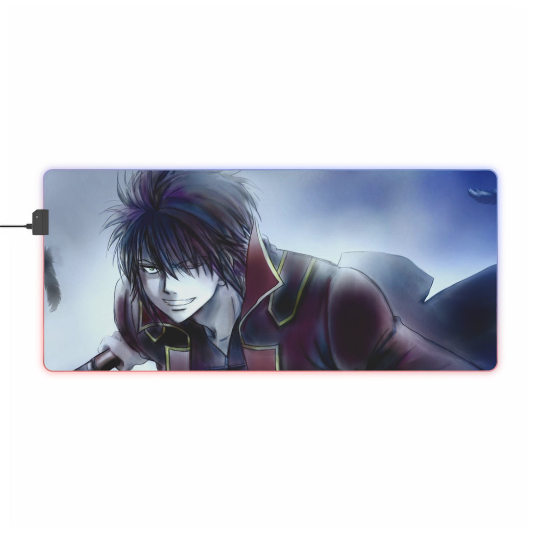Gintama Shinsuke Takasugi RGB LED Mouse Pad (Desk Mat)