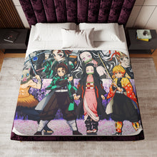 Load image into Gallery viewer, Anime Demon Slayer: Kimetsu no Yaiba Sherpa Blanket
