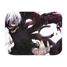 Load image into Gallery viewer, kaneki-ken mask Sherpa Blanket
