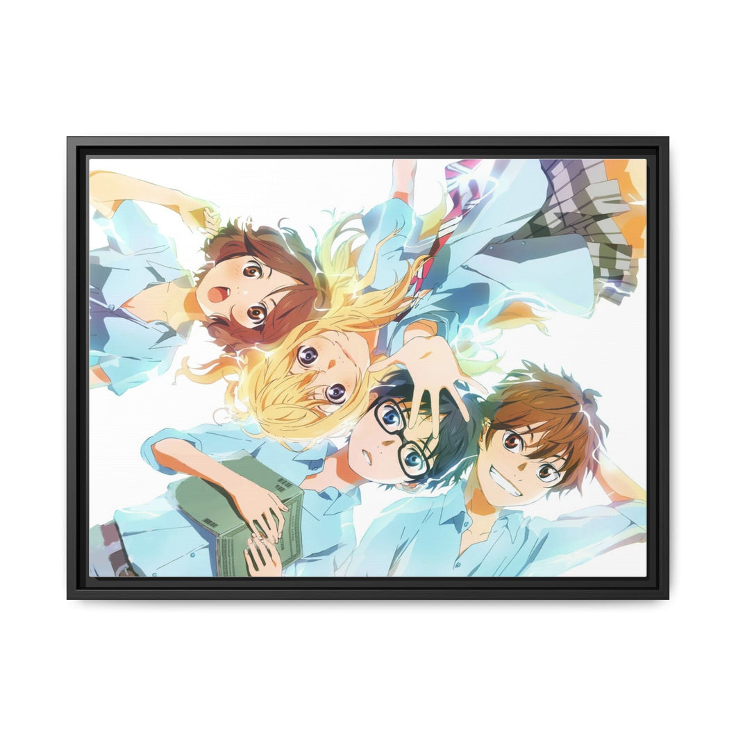 Anime Your Lie in April Canvas Framed Art Print