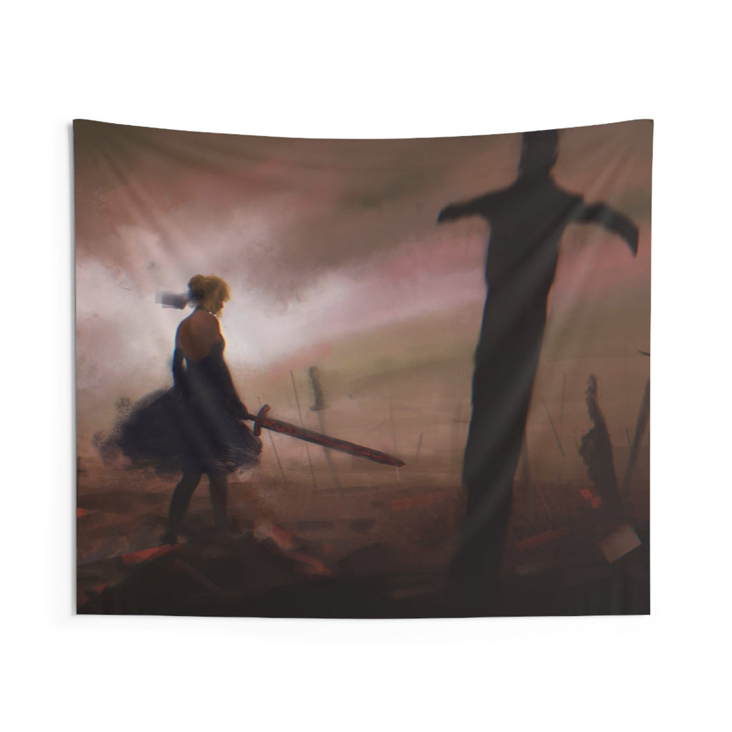 Saber (Fate Series) Indoor Wall Tapestry