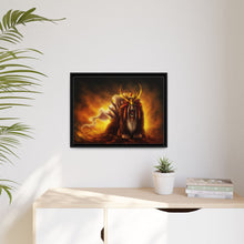 Load image into Gallery viewer, The holy guardian of the sacred fire Canvas Framed Art Print
