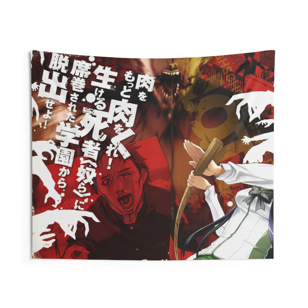 Highschool Of The Dead Indoor Wall Tapestry