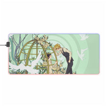 Load image into Gallery viewer, Durarara!! Izaya Orihara, Shizuo Heiwajima RGB LED Mouse Pad (Desk Mat)
