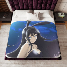 Load image into Gallery viewer, Sakurajima Mai Sherpa Blanket
