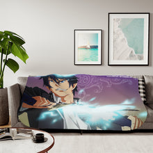 Load image into Gallery viewer, Blue Exorcist Sherpa Blanket
