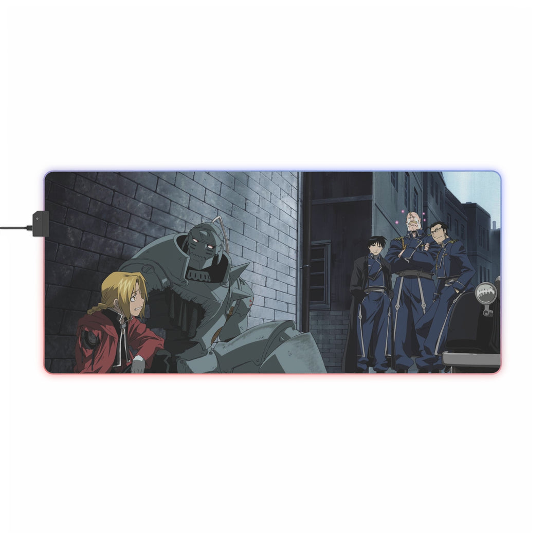 Edward Elric Roy Mustang and Alphonse Elric RGB LED Mouse Pad (Desk Mat)