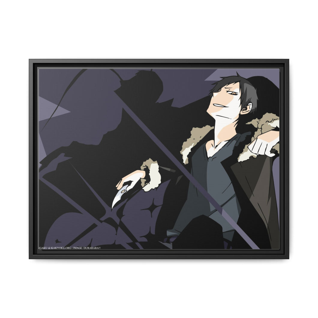 Durarara!! Izaya Orihara Canvas Framed Art Print