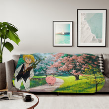 Load image into Gallery viewer, The Seven Deadly Sins - Meliodas &amp; Hawk Sherpa Blanket
