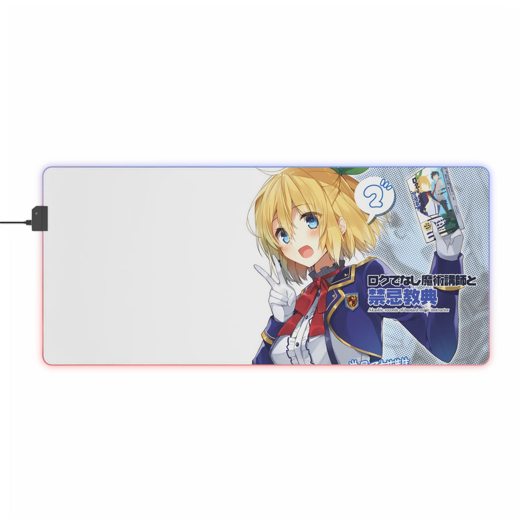 Rokudenashi Majutsu Koushi To Akashic Records Rumia Tingel RGB LED Mouse Pad (Desk Mat)