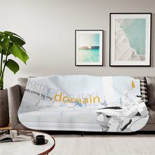 Load image into Gallery viewer, Welcome to my domain Sherpa Blanket
