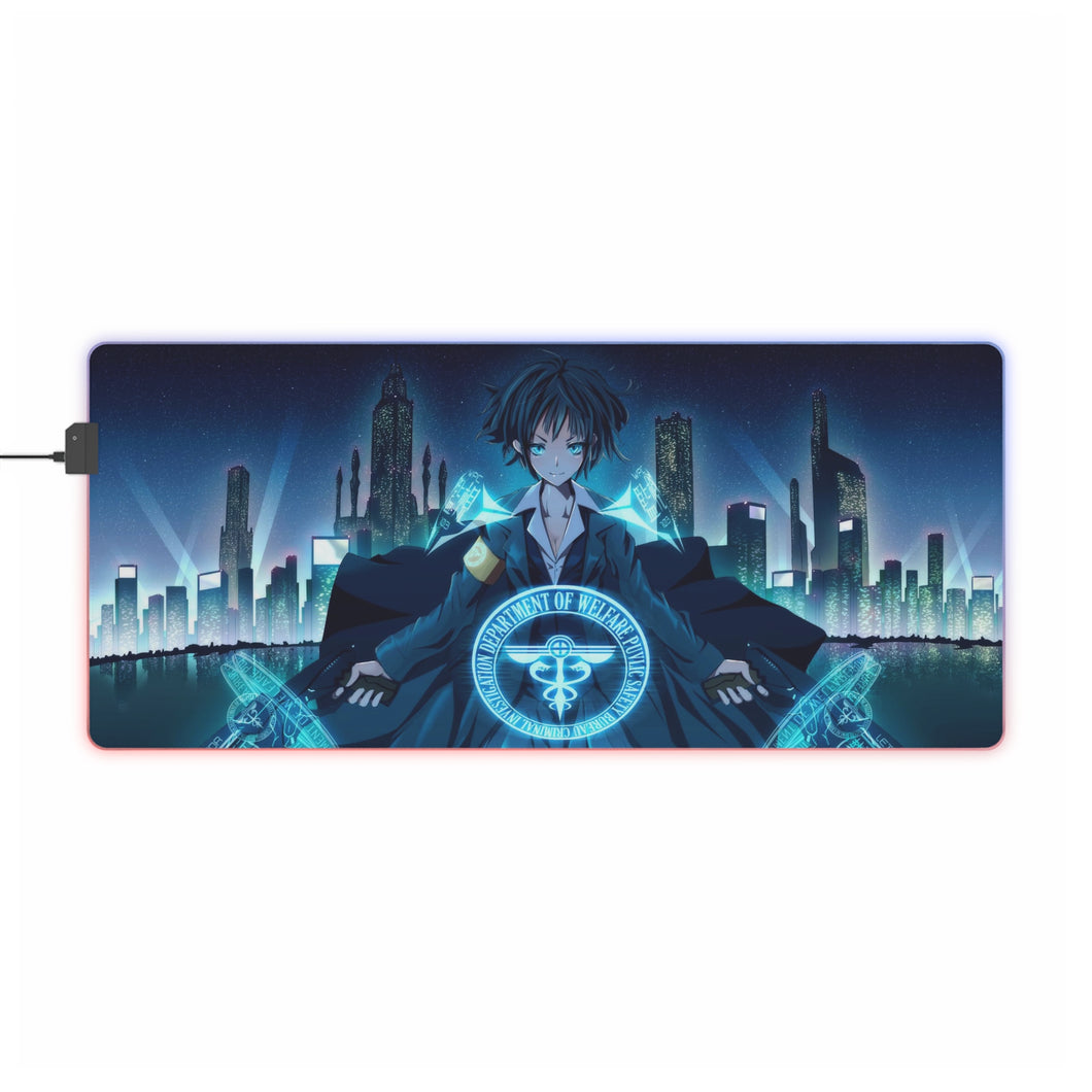 Akane Tsunemori with The dominators RGB LED Mouse Pad (Desk Mat)