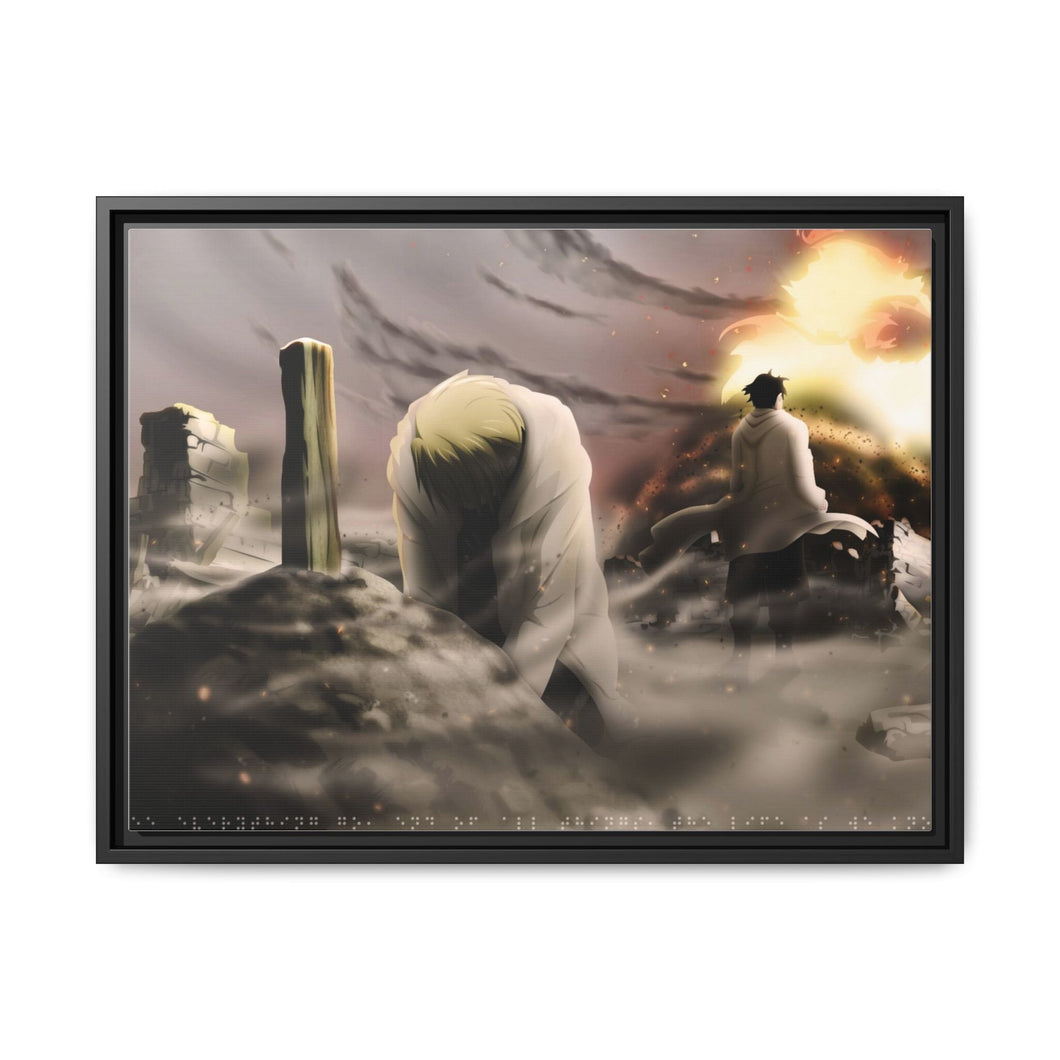 Anime FullMetal Alchemist Canvas Framed Art Print