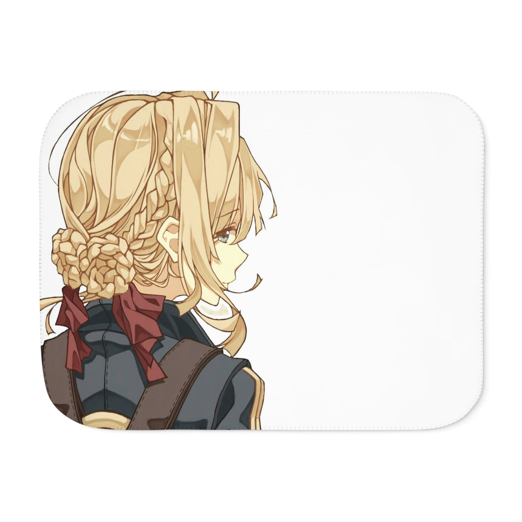 Violet Evergarden Sherpa Blanket