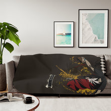Load image into Gallery viewer, Anime Samurai Champloor Sherpa Blanket
