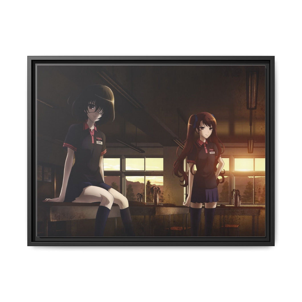 Mei and Izumi Canvas Framed Art Print
