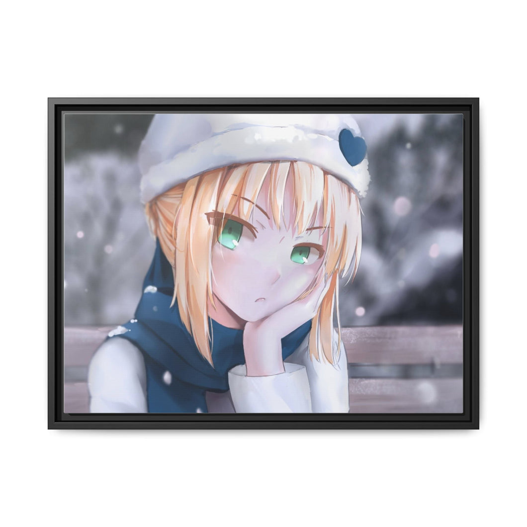 Anime Fate/Stay Night Canvas Framed Art Print