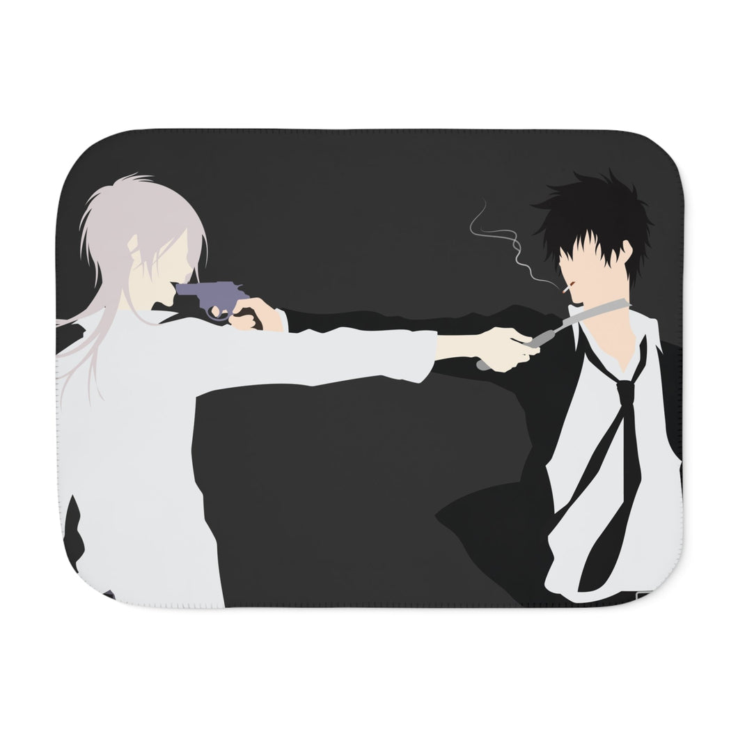 Villain and a hero Minimalist] Sherpa Blanket