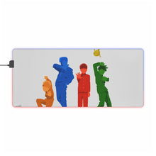 Load image into Gallery viewer, Mob Psycho 100 Arataka Reigen, Shigeo Kageyama, Ritsu Kageyama, Teruki Hanazawa RGB LED Mouse Pad (Desk Mat)
