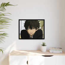 Load image into Gallery viewer, Hōtarō Oreki Hard Smile Canvas Framed Art Print
