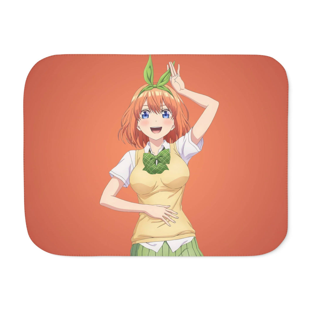 Yotsuba Nakano from 5-Toubun no Hanayome Sherpa Blanket