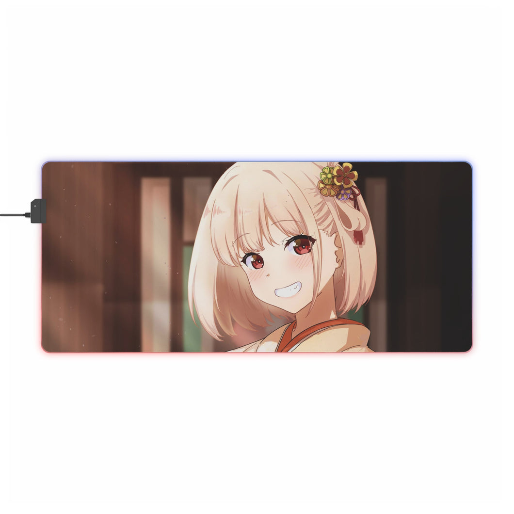 Lycoris Recoil Chisato Nishikigi RGB LED Mouse Pad (Desk Mat)