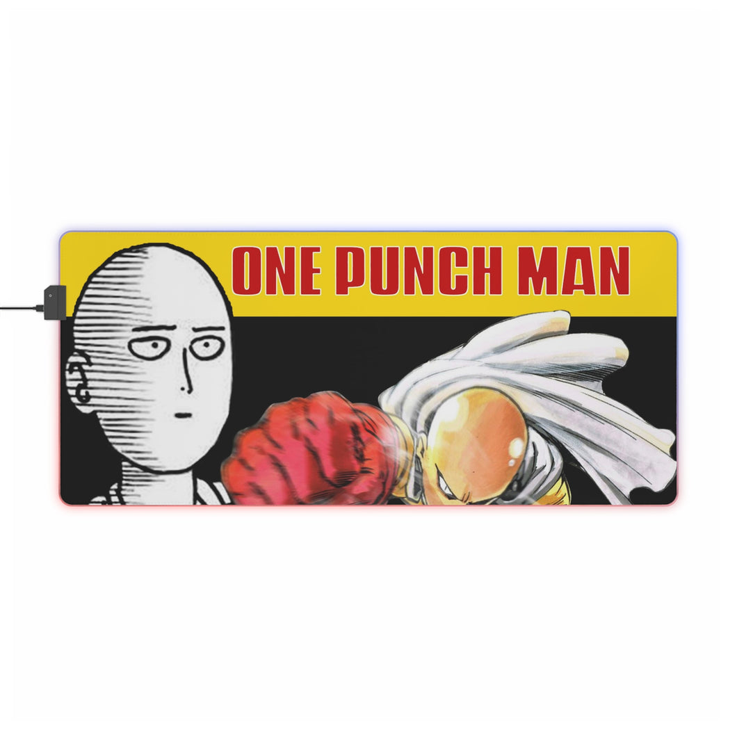 Anime One-Punch Man RGB LED Mouse Pad (Desk Mat)