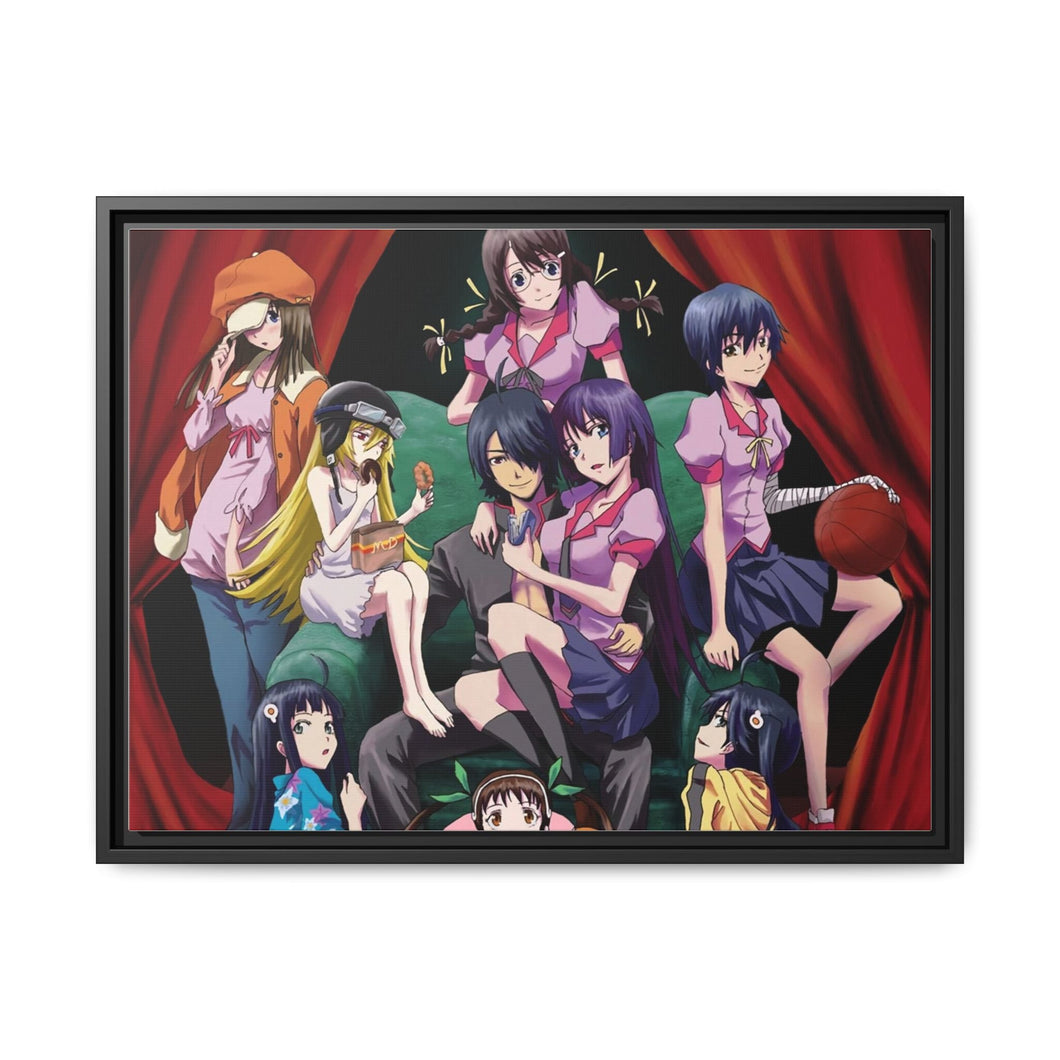 Monogatari (Series) Canvas Framed Art Print